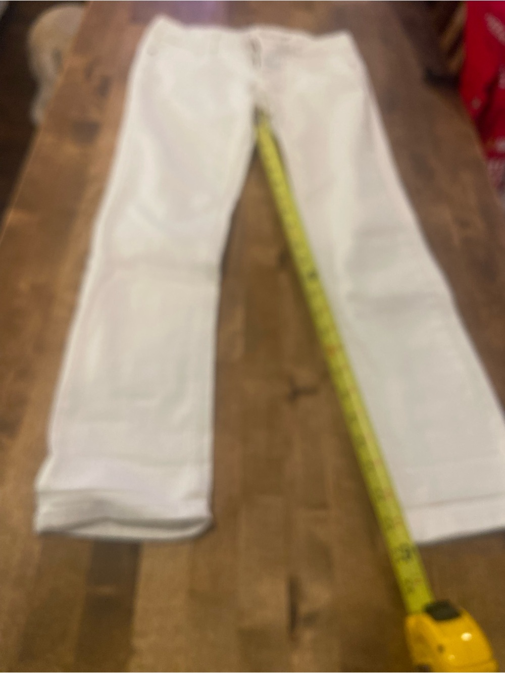 Mossimo Supply Co. White Straight Leg Denim Jeans